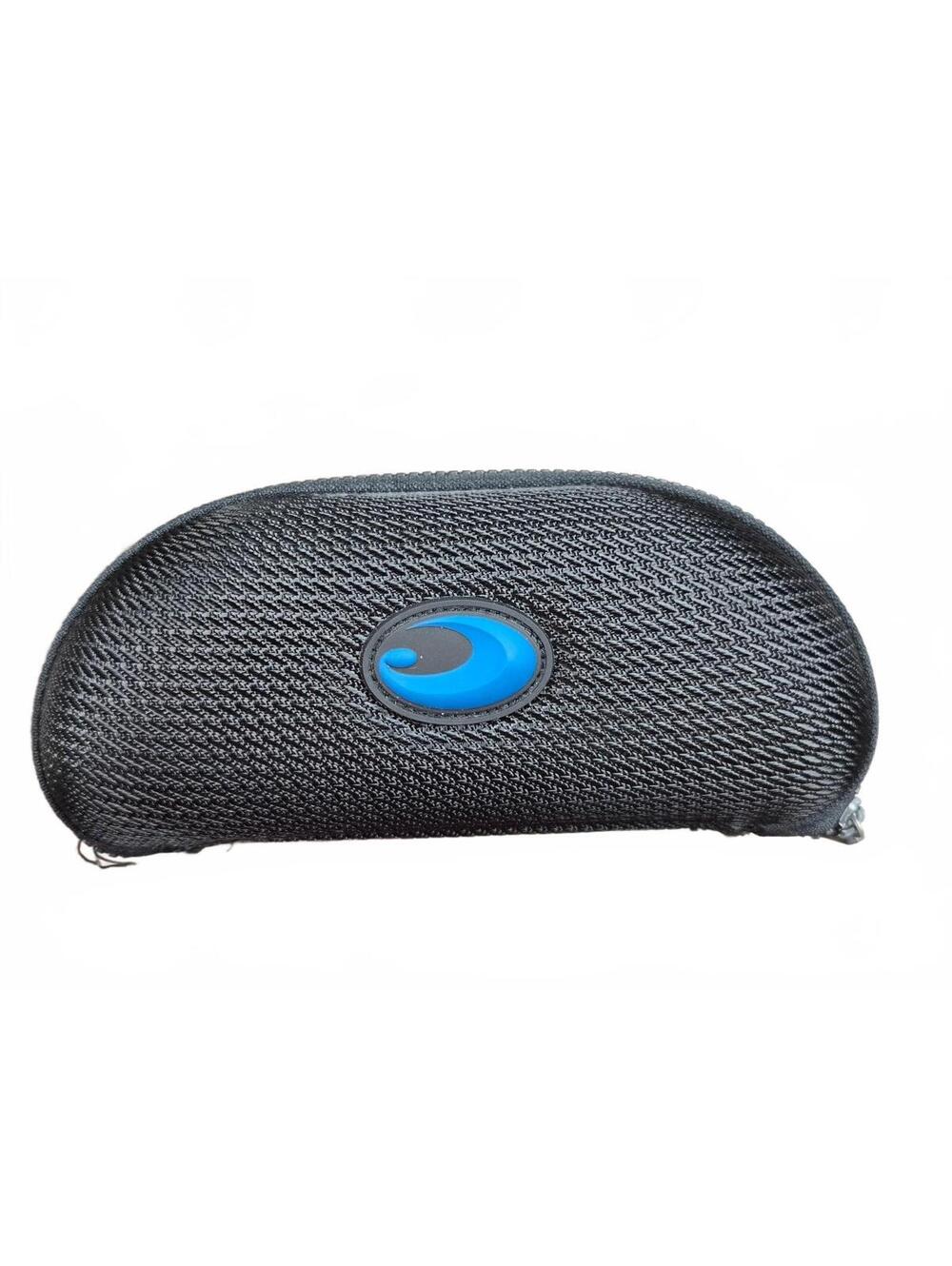 Costa Black Hard Shell Sunglasses Case with Blue Microfiber Cloth